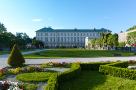 Wedding in Salzburg photo of castle Mirabell